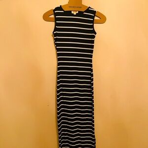 Black and White Striped Dress